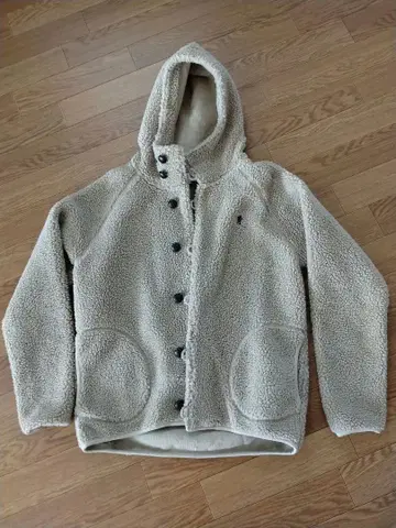 짐플렉스 싸개 단추 후드 보아 자켓