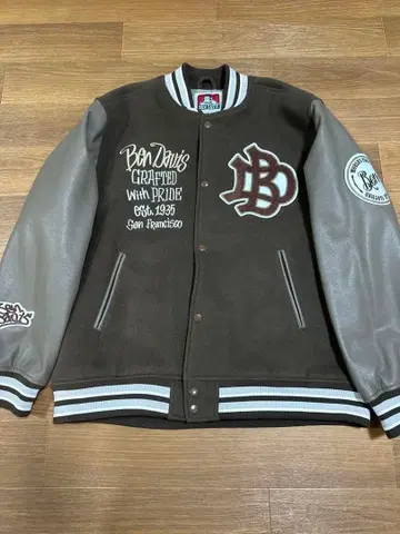 Ben Davis 바시티 자켓 브라운/그레이