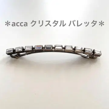 acca 아카*크리스탈 머리핀 헤어핀 실버 클리어 화이트