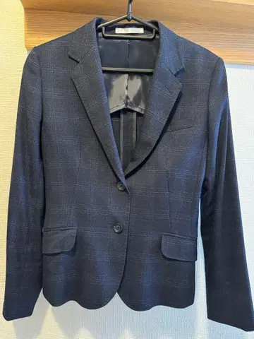 LES MUES 체크 무늬 테일러드 자켓 사이즈 9