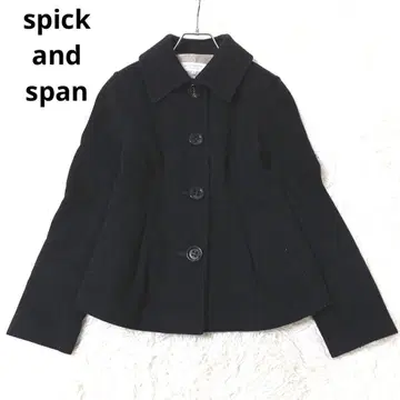 스픽 앤 스팬 하프 코트 아우터 가을 겨울 캐시미어 블랙