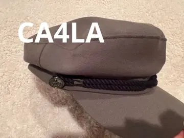 CA4LA 그레이 헌팅 캡 로프 밴딩 포함