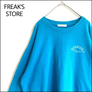 FREAK'S STORE 맨투맨 파랑 오버 사이즈