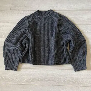 GAP 다크 그레이 리브 니트 L 사이즈