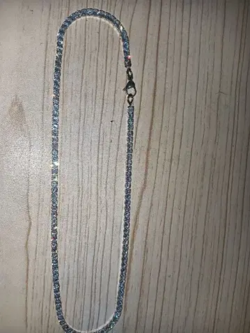 최고급 지르코니아 테니스 체인 실버 크리스탈 장식 테니스 목걸이