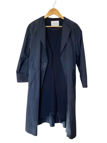 GREEN LABEL RELAXING 2WAY 네이비 롱 코트