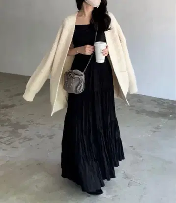 nairo 와셔 플리츠 스커트