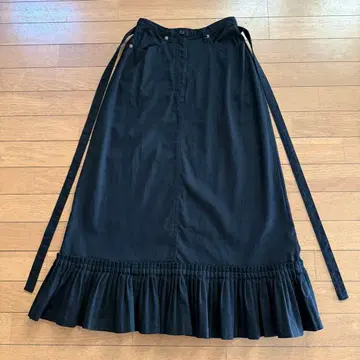 핑크하우스 롱 데님풍 스커트