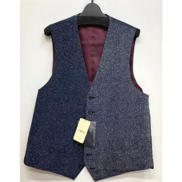 새상품 Mitumori 수트 베스트 데님 L 사이즈 남성용 비즈니스