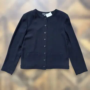미사용 정가 46,000원 Agnes.b. 노카라 자켓 블랙 36