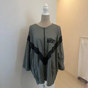 ARMY 로고 그레이 오버 사이즈 자켓