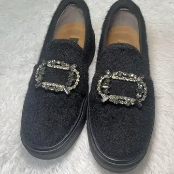 매킨토시 런던 통굽 비쥬 버클 슬립온 블랙 22