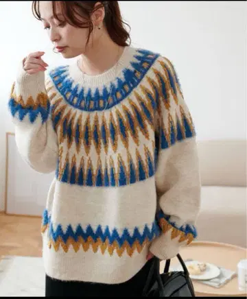 [ 인기/예약 상품 ] Discoat 퀼팅 패턴 풀오버