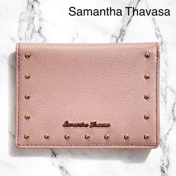 미사용품 박스 포함 사만다 타바사 스터드 카드 케이스 패스 케이스