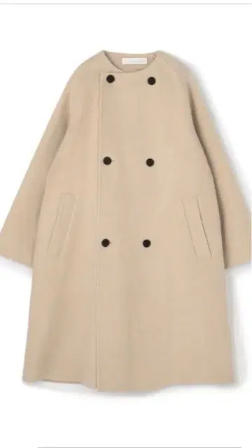 GALERIE VIE 갤러리 바이 더블 페이스 컬러리스 트렌치코트