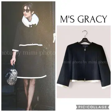 M'S GRACY*카탈로그 게재*더블 지퍼 노카라 자켓