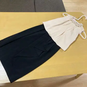 저스 그리티 핑크 베이지 펄 장식 원피스 결혼식 드레스