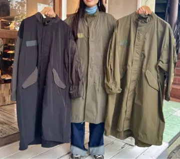 BEAMSBOY 솔로텍스 M-65 후드티 블랙 멀티