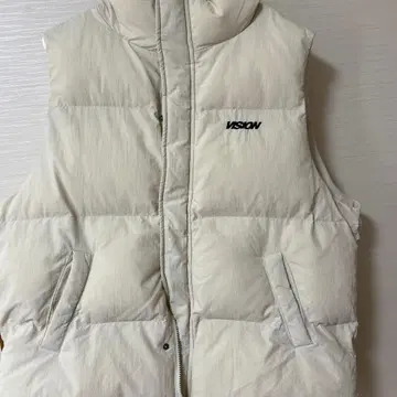 VISION 다운 베스트 L 사이즈 아이보리
