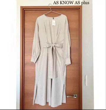 [ 새상품 ] AS KNOW AS plus 체크 무늬 원피스