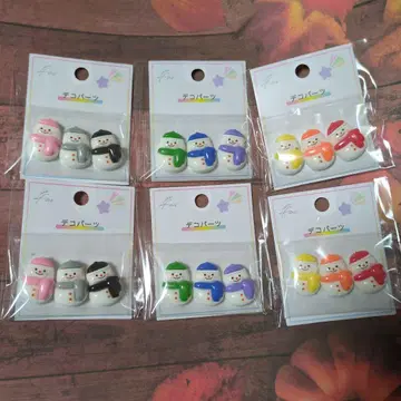 눈사람 데코 부품 스노우맨 캔두 3종류 2세트