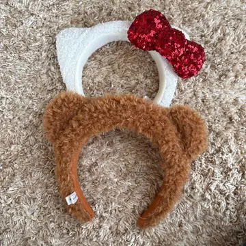 [ 새상품급 ] USJ 헬로키티 팀 머리띠 세트