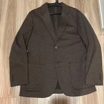 [ UNIQLO ] 새상품급 브라운 자켓 M 안감 하운드투스