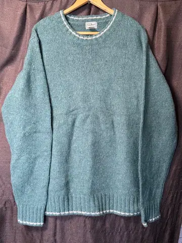 L.L.Bean 그린 크루넥 스웨터