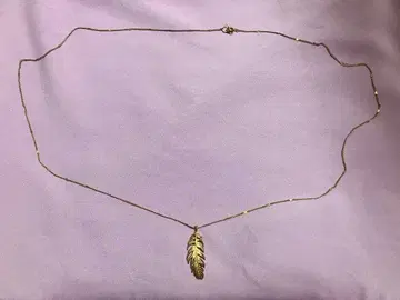 jouete 쥬에테 깃털 목걸이 골드