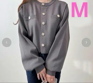 Koko x 시마무라 콜라보 그레이 니트 가디건