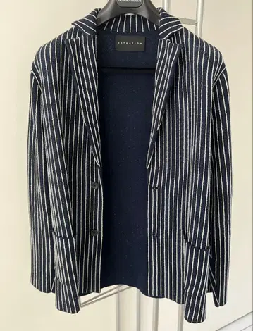 ESTNATION 네이비 스트라이프 자켓 L