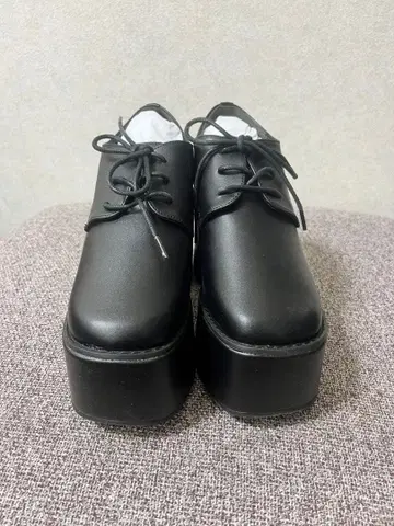 미사용 새상품 Mafmof(마프모프) BLACK 통굽 옥스퍼드 신발