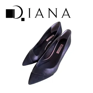 Diana 블랙 스틸레토 펌프스 24.0cm