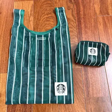 [ 새상품 ] 스타벅스 대만 에코백 파우치 포함 그린