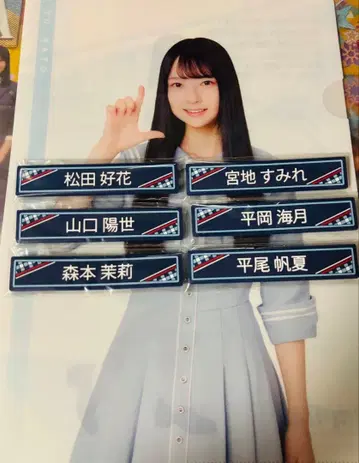 히나타자카46 복권 케이블 클립 클리어 파일