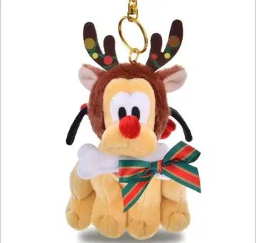 플루토 봉제 인형 키링 키체인 DISNEY CHRISTMAS