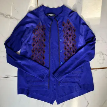 HIROKO BIS 파랑 버튼 가디건