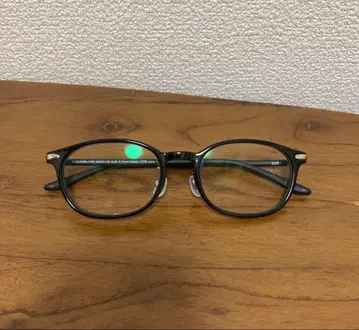 Zoff 블랙 오벌 안경 케이스 포함 도수 없음