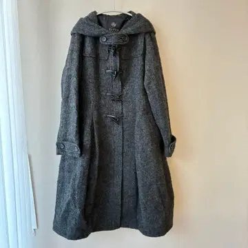 Le-fley 레프리 아코레 그레이 더플 롱 코트 M 일본제