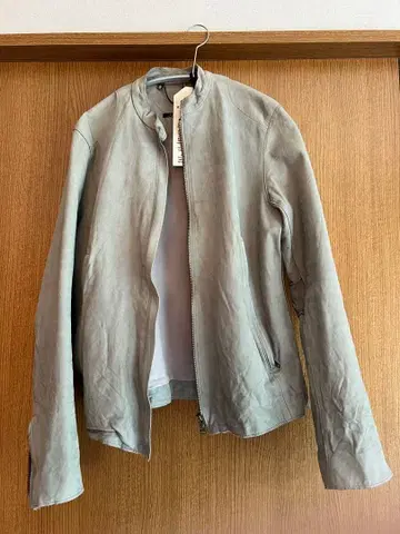 워셔블 가죽 그레이 자켓