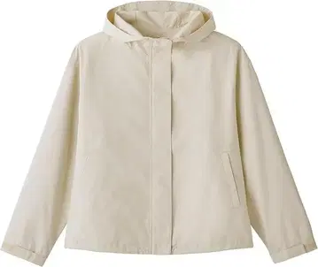 무인양품 여성 발수 후드 자켓 여성 M 아이보리