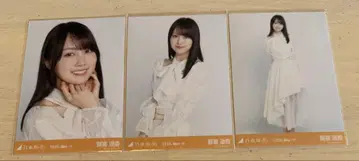 노기자카46 브로마이드 카키 하루카 빅 보타이 블라우스 3종 컴프