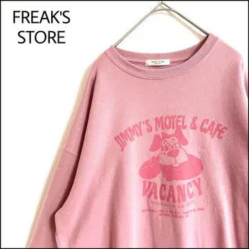FREAK'S STORE 맨투맨 핑크 오버 사이즈