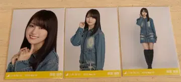 노기자카46 브로마이드 카키 하루카 데님 원피스 3종 컴프