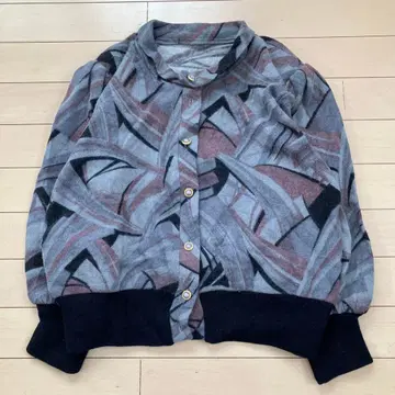 11.4 가디건 그레이 올 패턴 사이즈 표기 없음