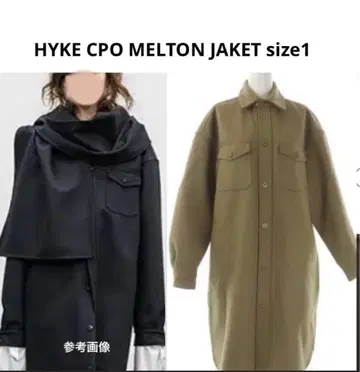 HYKE CPO MELTON JAKET size1