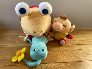 피크민 봉제 인형 차피 얼음피크민 올리머 산에이 무역 3체 세트