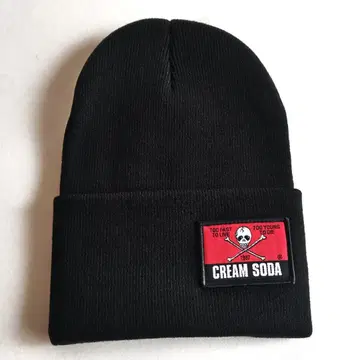 [ 새상품 ] 핑크 드래곤 / Cream Soda 해골 와펜 비니