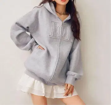 Darich 다리치 아플리케 DD 로고 후드티 GRY 그레이