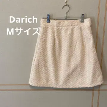 새상품급 Darich 다리치 미니 스커트 화이트 아이보리 트위드